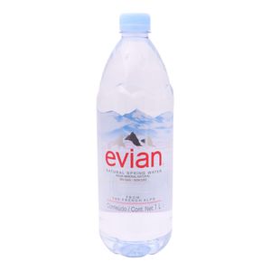 Agua Natural De Manantial Evian 1-Lt