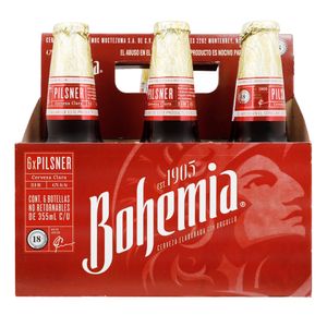 Cerveza Botella   Clasica  Bohemia  6.0 - Pack