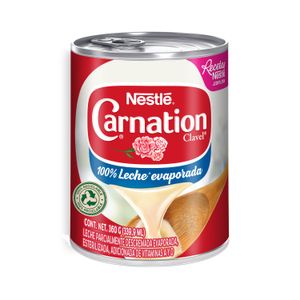 Leche evaporada Carnation Clavel Original lata 360g