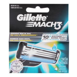 Cartucho  Mach3  Gillette  4.0 - Pza