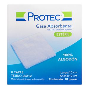 Gasa  10 X 10Cm  Protec  10.0 - Sob