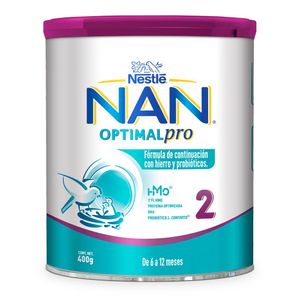 Fórmula Infantil NAN 2 Optimal Pro, 6 a 12 Meses, 400g