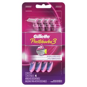 Prestobarba  3 Hojas Women  Gillette  4.0 - Pza