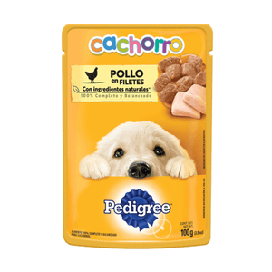 Comida P/Perro  Puppy Pouch Pollo  Pedigree  100.0 - Gr