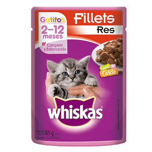 Comida Gato  Jelly Pouch Res Gatitos  Whiskas   85.0 - Gr