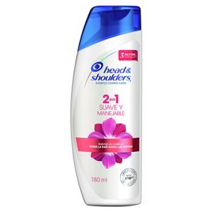 Shampoo  2 En 1 Suave Y Manejable  Head&Shoul  180.0 - Ml