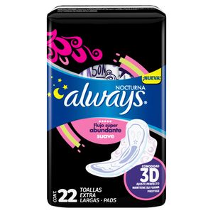 Toalla Fem  Noche Suave C/Alas  Always  22.0 - Pza