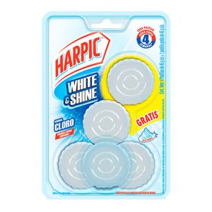 Pastilla Acuatico  White & Shine  Harpic  5.0 - Pza