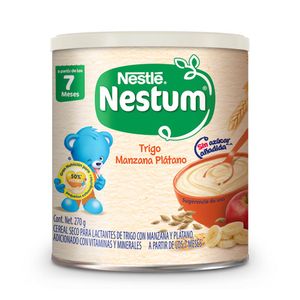 Cereal Infantil Nestum Etapa 2 Trigo Manzana Platano 270g