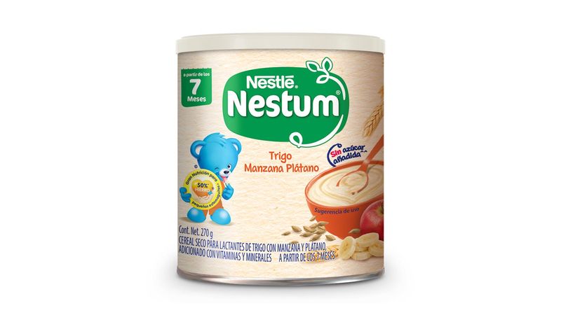 La Vaquita - Cereal Nestum Nestlé Sabor A Trigo, Banano Y Manzana Caja x  200gr