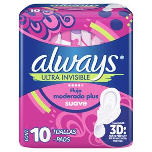 Toalla Fem  Dia Suave Ultra C/A  Always  10.0 - Pza