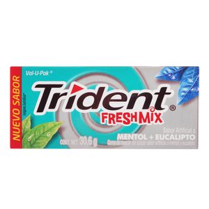 Goma De Mascar  Mentol Y Eucalipto Vup  Trident  30.6 - Gr