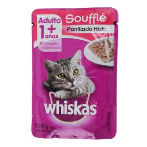 Comida Gato  Pouch Parrillada Mixta  Whiskas  85.0 - Gr