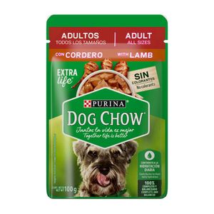 Dog Chow Pouch Adultos Cordero Purina 100 g