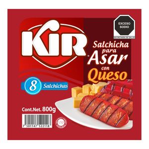 Salchicha  Para Asar Con Queso  Kir  800.0 - Gr