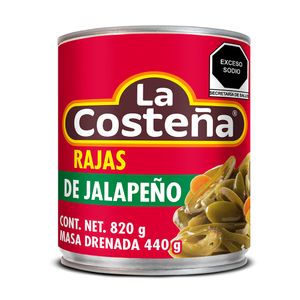 Chiles Rajas Verdes La Costena 800-Gr