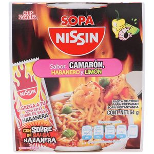 Sopa  Camaron Habanero  Nissin  64.0 - Gr