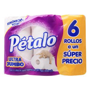 Papel Higienico  Ultra Jumbo  Petalo  6.0 - Pza