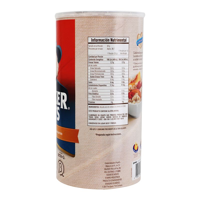 Avena Natural Quaker Quaker 1.19-Kg