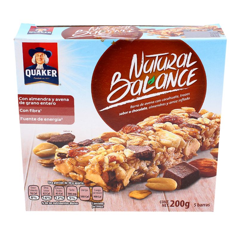 Barra Natural Balance Chocolate Quaker 200.0