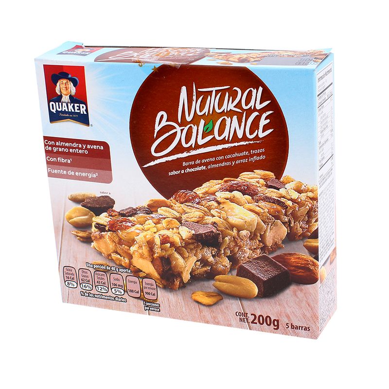 Barra Natural Balance Chocolate Quaker 200.0