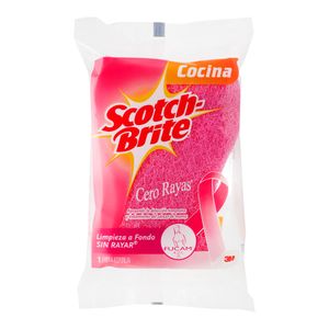 Fibra Esponja  Cero Raya Gde Rosa  Scotch Brite  1.0 - Pza