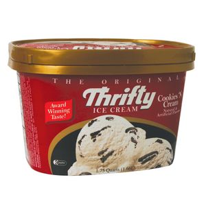 Ice Cream  Cookies And Cream  Thrifty  1.66 - Lt