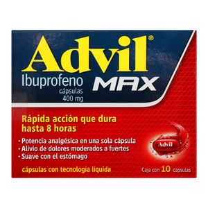 Max  400 Mg  Advil  10.0 - Cap