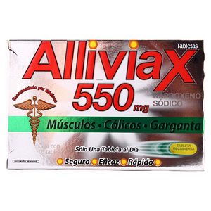 Tabletas  550 Mg  Alliviax  10.0 - Tab