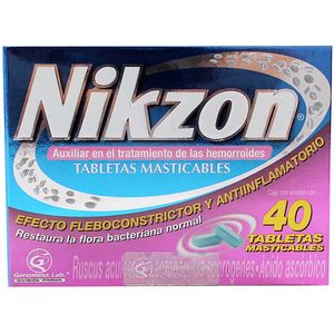 Nikzon  Tab Masticables  Genomma Lab  40.0 - Tab