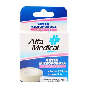 Cinta Microporosa  Piel  Alfa Medical  1.0 - Pza