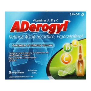 Vit A-D  Ingerible  Aderogyl  5.0 - Ampoll