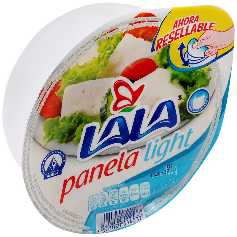 Queso Panela Light Lala 400.0 - Gr