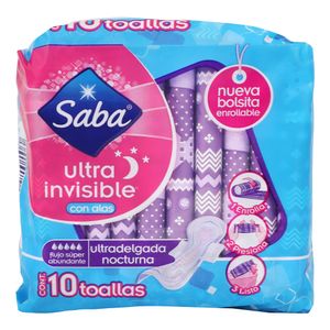 Toalla Fem  Ultra B Noches  Saba  10.0 - Pza