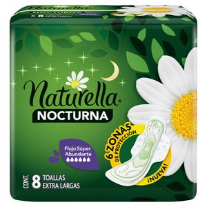 Toalla Fem   Nocturna C/Alas  Naturella   8.0 - Pza