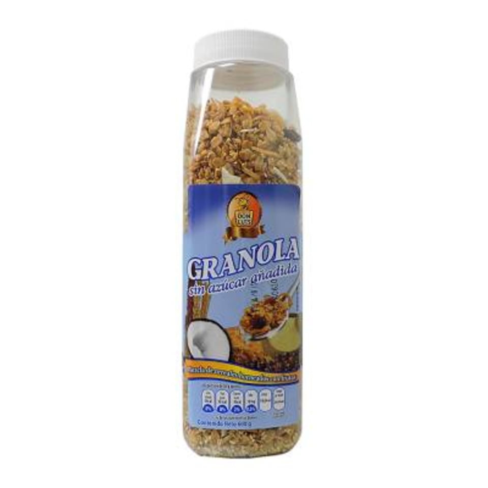 Granola Sin Azucar Frasco Don Luis 600.0 Gr