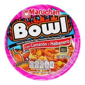 Sopa Bowl   Con Camaron Y Chile   Maruchan   94.3 - Gr