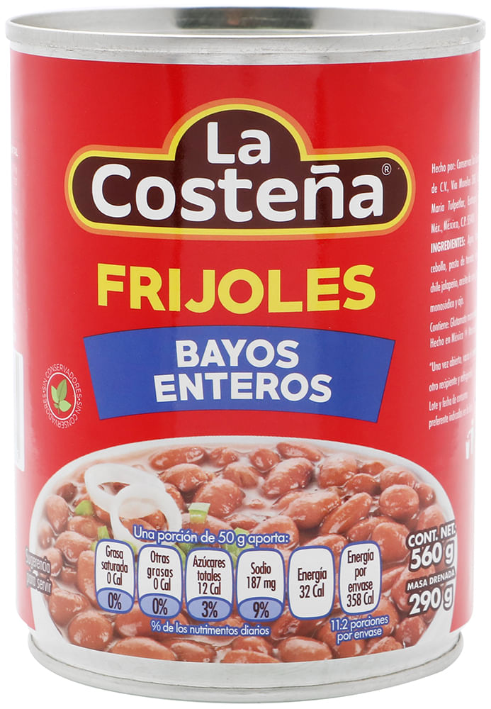 Frijol Entero Bayos La Costena  - Gr