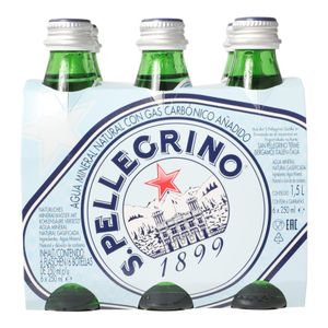 Agua mineral San Pellegrino 6 pack 250 ml