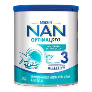 Fórmula Infantil NAN 3 Optimal Pro, 1 a 2 Años, 400g