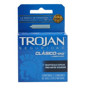 Clasico  Latex  Trojan  3.0 - Pza