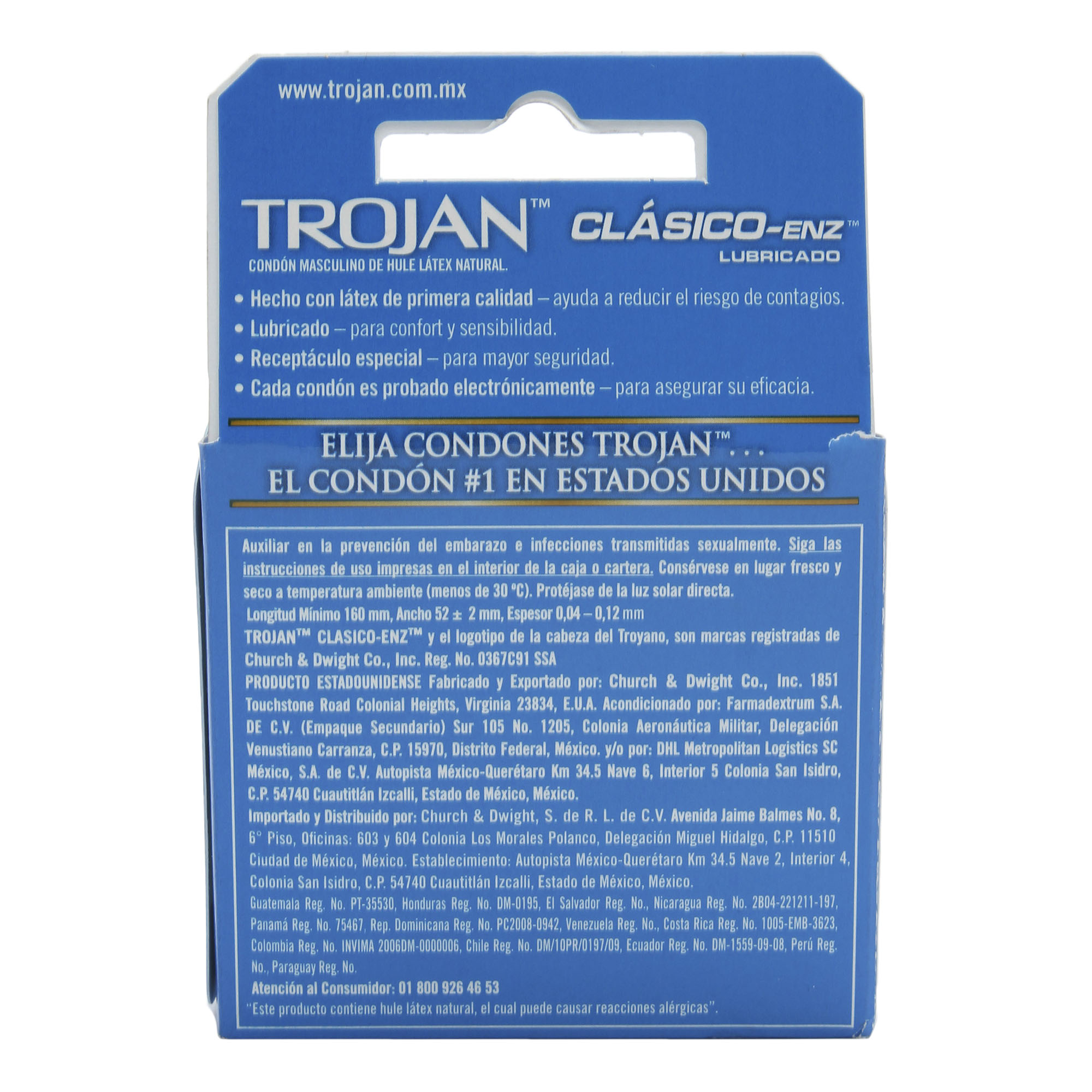 Clasico Latex Trojan 3.0 - Pza