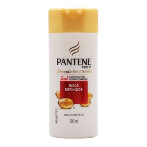 Shampoo para Viaje 2 En 1  Pantene Rizos Definidos Mini Ones 100 ml