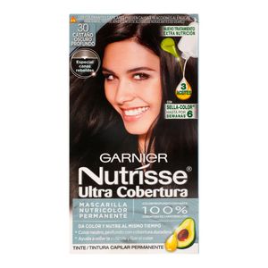 Tinte P/Cabello  CastaÑO Oscuro Profundo 3.0  Nutrisse  1.0