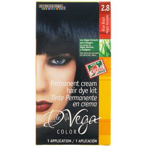 Tinte P/Cabello  Negro Azulado 2.8  D De La Vega  1.0 - Pza