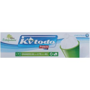 Bolsa Basura  Grande Biodegradable 62X76Cm  Kv-Todo  7.0 - P