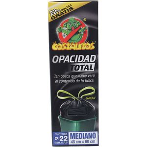 Bolsa  Para Basura  Mediano  Opacidad Total  Costalitos  22.