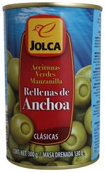 Aceituna Jolca Rellena De Anchoa 300 Gr