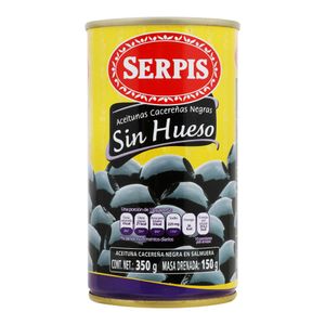 Aceituna   Negra Sin Hueso   Serpis  350.0 - Gr