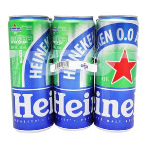 Cerveza Lata  0.0% Alcohol Heineken 6 pack